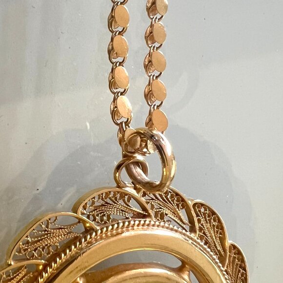 22K Gold 1904 King Edward Coin set on a 21K Gold Pendant & 21K Gold Necklace! - Picture 12 of 16